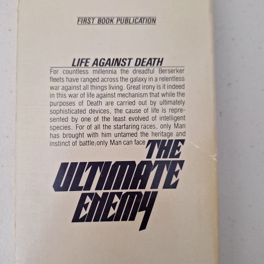 1979 THE ULTIMATE ENEMY by Fred Saberhagen VG 1st Ace SF Paperback - Picture 5 of 6